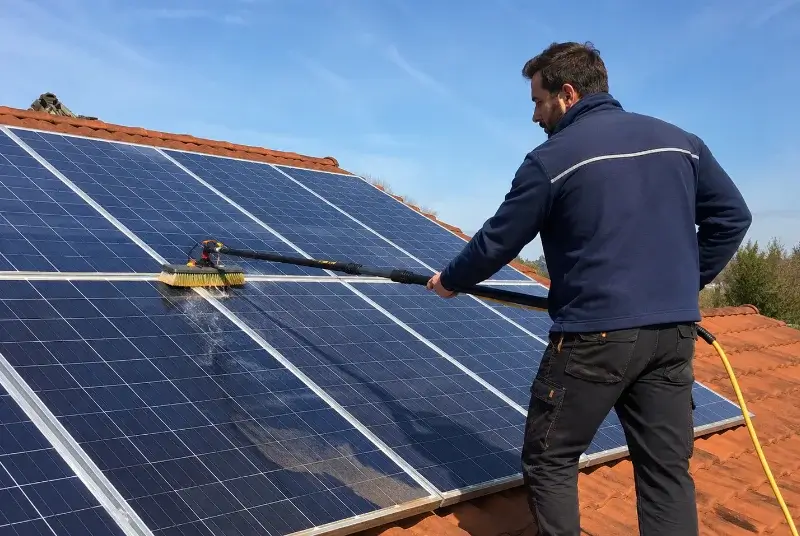 Nettoyage et entretien de panneaux solaires à Lembach